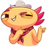 Mexican Axolotl WhatsApp Sticker #13
