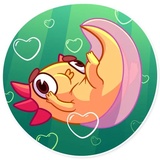 Mexican Axolotl WhatsApp Sticker #14