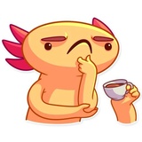 Mexican Axolotl WhatsApp Sticker #17