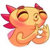 Mexican Axolotl WhatsApp Sticker #2