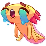 Mexican Axolotl WhatsApp Sticker #25