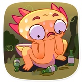 Mexican Axolotl WhatsApp Sticker #4