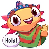 Mexican Axolotl WhatsApp Sticker #5
