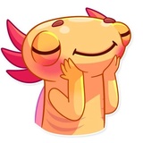 Mexican Axolotl WhatsApp Sticker #8