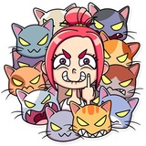 Mia Cat Lady WhatsApp Sticker #12