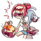 Mia Cat Lady WhatsApp Sticker #20