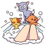 Mia Cat Lady WhatsApp Sticker #8