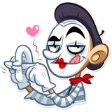 Mike The Mime WhatsApp Sticker #10