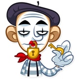 Mike The Mime WhatsApp Sticker #12