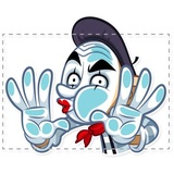 Mike The Mime WhatsApp Sticker #13