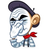 Mike The Mime WhatsApp Sticker #20