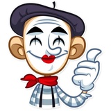 Mike The Mime WhatsApp Sticker #3