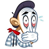 Mike The Mime WhatsApp Sticker #4