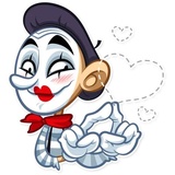 Mike The Mime WhatsApp Sticker #6
