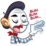 Mike The Mime WhatsApp Sticker #8