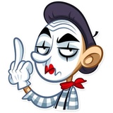 Mike The Mime WhatsApp Sticker #9