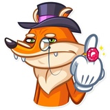 Millionaire Fox WhatsApp Sticker #11
