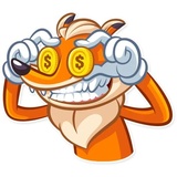 Millionaire Fox WhatsApp Sticker #12