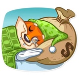 Millionaire Fox WhatsApp Sticker #14