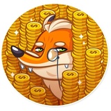 Millionaire Fox WhatsApp Sticker #18