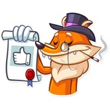Millionaire Fox WhatsApp Sticker #3