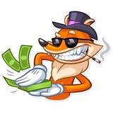 Millionaire Fox WhatsApp Sticker #9