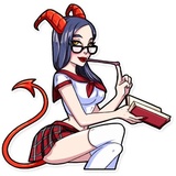 Miss Devil WhatsApp Sticker #10