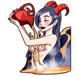 Miss Devil WhatsApp Sticker #12