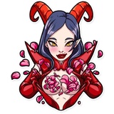 Miss Devil WhatsApp Sticker #14