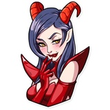 Miss Devil WhatsApp Sticker #15