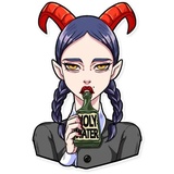 Miss Devil WhatsApp Sticker #17