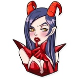 Miss Devil WhatsApp Sticker #19