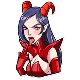 Miss Devil WhatsApp Sticker #21