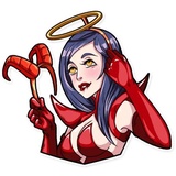 Miss Devil WhatsApp Sticker #23