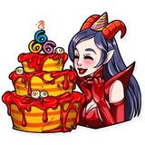 Miss Devil WhatsApp Sticker #24