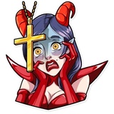 Miss Devil WhatsApp Sticker #25