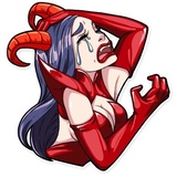 Miss Devil WhatsApp Sticker #26