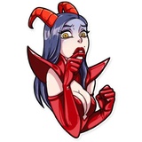 Miss Devil WhatsApp Sticker #4