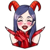 Miss Devil WhatsApp Sticker #6