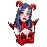 Miss Devil WhatsApp Sticker #8