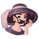 Miss Hepburn WhatsApp Sticker #12