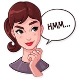 Miss Hepburn WhatsApp Sticker #14