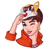 Miss Hepburn WhatsApp Sticker #15
