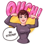 Miss Hepburn WhatsApp Sticker #16