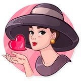 Miss Hepburn WhatsApp Sticker #2