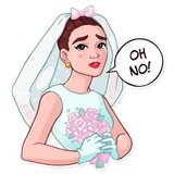 Miss Hepburn WhatsApp Sticker #21