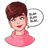 Miss Hepburn WhatsApp Sticker #23