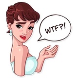 Miss Hepburn WhatsApp Sticker #25