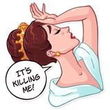 Miss Hepburn WhatsApp Sticker #26