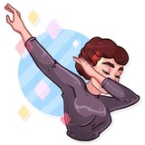 Miss Hepburn WhatsApp Sticker #27